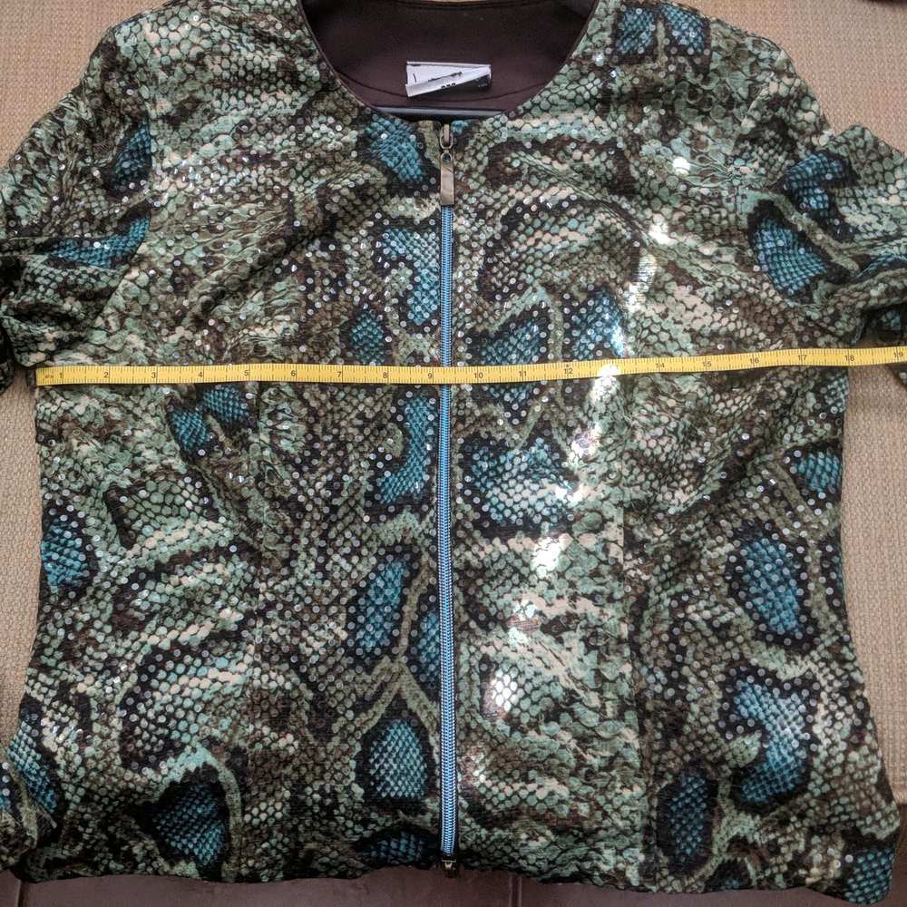Joseph Ribkoff Snake Print Jacket - Picture 4 of 5
